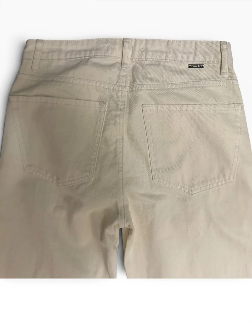 Tractr Size 25 White Wide Leg Jeans Raw Distressed Frayed Hem High Rise